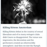 Killing Kittens Amsterdam